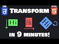 Learn CSS transformations in 9 minutes! 🔄