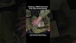 Packing a WWII Haversack (I hate this)