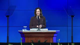 Kamala Harris interrupted by protester during church remarks