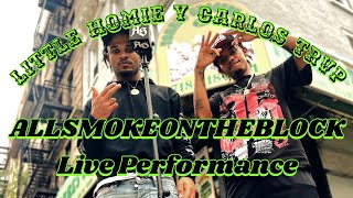 Little Homie y Carlos Trvp ALLSMOKEONTHEBLOCK Live Performance (Hellcat)