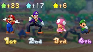 Mario Party 10 - Mario vs Luigi vs Toadette vs Waluigi - Mushroom Park