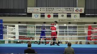 2024 12/19 全日本女子ジュニア　LF級　小松來夢　対　水戸瀬優良　BOXING