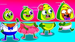 Face Puzzle and Body Switch Up! 😄🔄 Nursery Rhymes and Kids Stories with baby Avocado