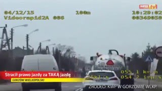 Za taką jazdę zabiera się prawojazdy. NAGRANIE POLICJI