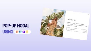 How to Make a Popup Using HTML, CSS, and JavaScript | Create a Simple Modal Box