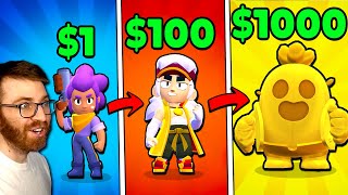 What $1 vs $100 vs $1000 Gets You in Brawl Stars! 💰
