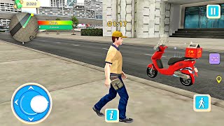 Food Delivery Boy Bike Game 3D Simulator - Riding Pizza Motorbike - Android Gameplay