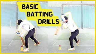 Drills To Improve Your Front Foot Drive And Defence | Basic Batting Drills