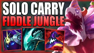 HOW TO CLIMB OUT OF LOW ELO EASILY WITH FIDDLESTICKS JUNGLE! - Best Build/Runes S+ League of Legends
