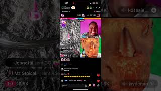 Rosealee and Jayden cussing on live with Blamdem