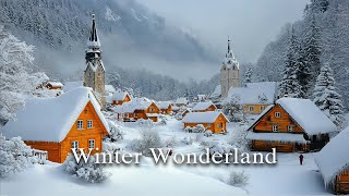 Snowy winter pines, Beautiful Relaxing Music, Peaceful Soothing Music