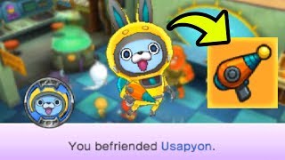 How To Get Usapyon \u0026 His Exclusive Weapon in Yo-kai Watch Blasters EASY!