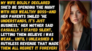 My Cheating Wife Said: She’d Be Spending the Night With Her Wealthy Boss—I Got My Epic Revenge By...