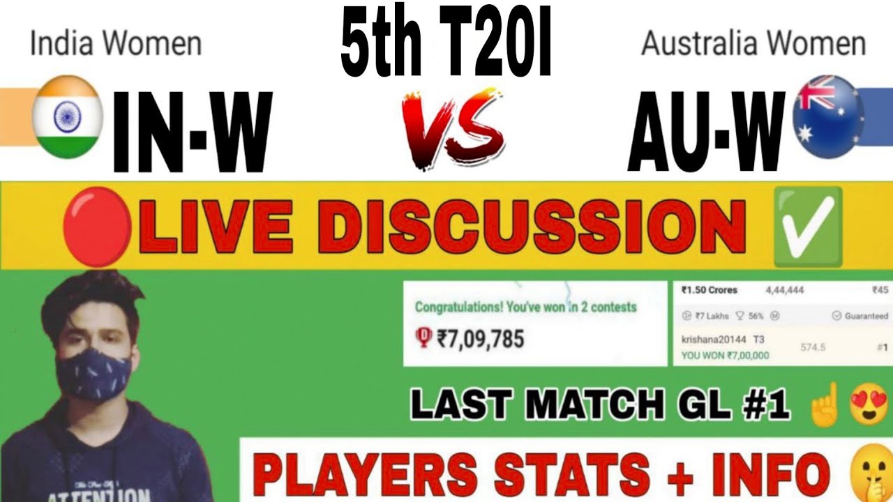 IN-W Vs AUS-W Dream11 Team | IN-W Vs AU-W Dream11 Prediction - YouTube