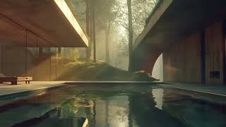 brutalist ambient || pool house || dew