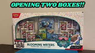 Opening the NEW BLOOMING WATERS Pokemon 151 Premium Collection Box!!