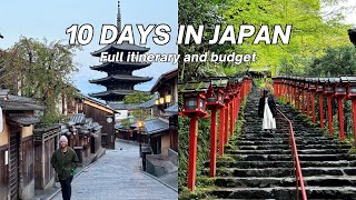 Japan itinerary + budget | It cost $#,761.42 dollars for 10 days? | Tokyo, Kyoto, Fuji, Nara & Osaka