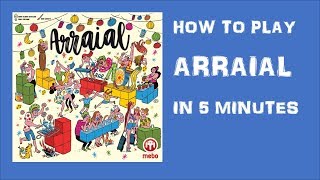 How to play Arraial (2018) in 5 minutes | Boardgame [Eng]