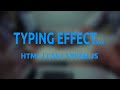 Animated Typing Effect using Typed.js