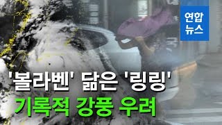 역대급 태풍 '링링' 비상…7년 전 '볼라벤' 닮은꼴 / 연합뉴스 (Yonhapnews)