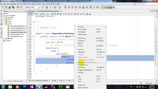 How to Nested Switch Statements in Java Netbeans