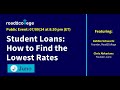 Student Loans: How to Find the Lowest Rates