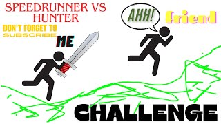 Must SEE speedrunner vs hunter challeng with my friend #minecraft #speedrun #gaming