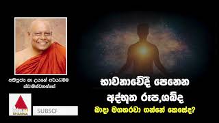 භාවනාවේදී පෙනෙන අද්භූත රූප, ශබ්ද, බාදා මගහරවාගන්නේ කෙසේ ද? | Sirasa Dhamma