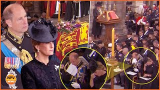 Emotional Moment make Prince Edward and Sophie Wessex Can't Stop Wiping Tears At The Queen's Funeral