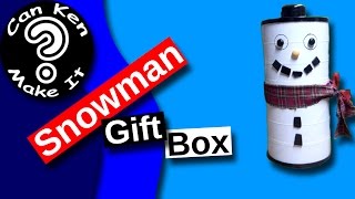 Get Ready for the Holidays! Make This Easy Snowman Gift Box from Coffee Cans and Duck Tape