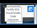 Visual Studio Code Extension for Fortify Static Code Analyzer