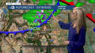 A chilly start to the week- snow in the mountains