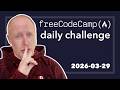 ISBN-10 Validator - 2026-03-29 - FreeCodeCamp Daily Challenge #freecodecamp #dailychallenge