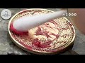 【old coins】restoration time lapse asmr 昭和レトロなカラス１銭黄銅貨 硬貨 を磨いて鏡面仕上げ 古銭コイン磨き