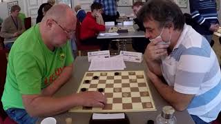 Shvartsman - Norvaisas. European Draughts-64 Championship 2021 (blitz)