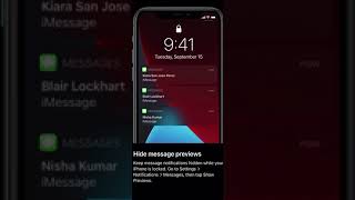 iPhone Hacks - Hide Message Previews