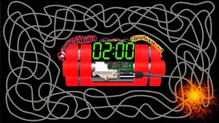 2 Minute Timer Bomb 💣 with Giant Bomb Explosion Loud | 2 Minutes Countdown Timer💣💥💥