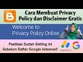 Cara Membuat Privacy Policy dan Disclaimer Gratis | Tutorial Blog