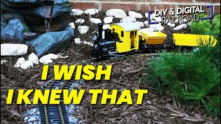 You should know this before building a Garden Railroad