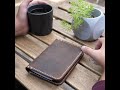 LONE DEER LEATHER CINNAMON PASSPORT WALLET