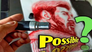 Lipstick se drawing Messi /draw Messi by lipstick #shorts #shortvideo #messiart
