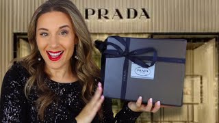 PRADA UNBOXING 🖤 NEW HOLIDAY BAG ✨ VLOGMAS DAY 1 🎄