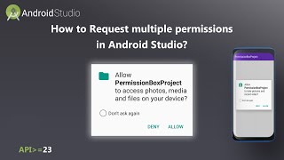 How to Request multiple permissions in Android Studio?