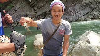 FISHING AT BADIGAD RIVER | DHORPATAN MUNICIPALITY BURTIBANG | STREAM RIVER FISHING |