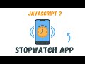 Stopwatch Using  JavaScript Code|JavaScript Tutorial for Beginners| JavaScript Projects Challenges