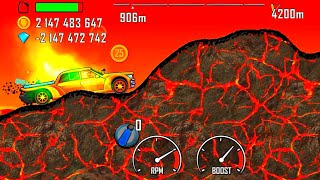 hill climb racing - luxury car on volcano 🌋 | android iOS gameplay #665 Mrmai Gaming