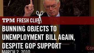 Bunning Objects To Unemployment Bill Again, Despite GOP Support