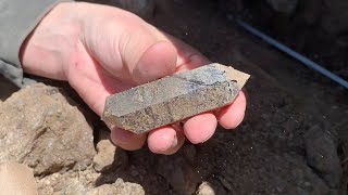 Crazy Smoky Quartz Pocket with Green Chlorite tips