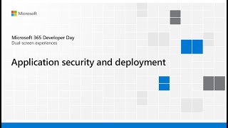 Application security and deployment
