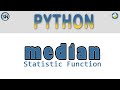 Python Statistics: How to Write a Median Function. Step-by-step.